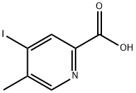 2-Pyridinecarboxylic acid, 4-iodo-5-methyl- Struktur