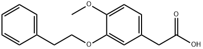 [4-Methoxy-3-(2-phenylethoxy)phenyl]acetic acid Struktur