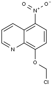 Quinoline, 8-(chloromethoxy)-5-nitro- Struktur