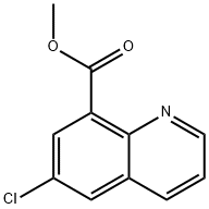 Methyl 6-chloroquinoline-8-carboxylate Struktur