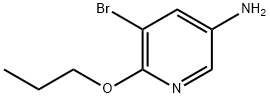 3-Pyridinamine, 5-bromo-6-propoxy- Struktur