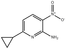 6-cyclopropyl-3-nitro-pyridin-2-amine Struktur