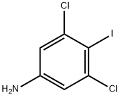 Benzenamine, 3,5-dichloro-4-iodo- Struktur