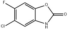 5-Chloro-6-fluoro-3H-benzooxazol-2-one Struktur