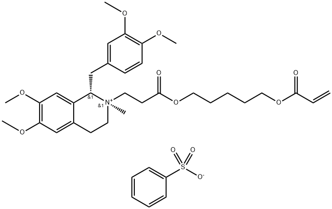 N-(5-(Propionyloxy)pentyl Acrylate) rac-trans-Laudanosine Benzenesulfonate