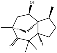 1H-3a,6-Methanoazulen-7(4H)-one, hexahydro-4-hydroxy-3,6,8,8-tetramethyl-, (3S,3aS,4R,6R,8aR)- Struktur