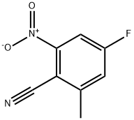 Benzonitrile, 4-fluoro-2-methyl-6-nitro- Struktur