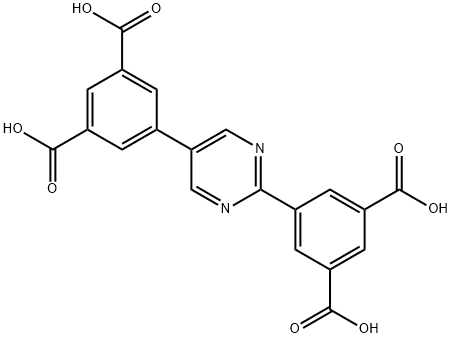 5,5'-(pyrimidine-2,5-diyl)diisophthalic acid Struktur