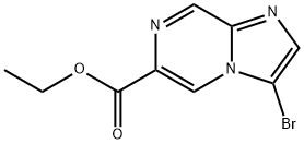 ethyl 3-bromoimidazo[1,2-a]pyrazine-6-carboxylate Struktur