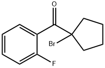 (1-Bromocyclopentyl)(2-fluorophenyl)methanone Struktur