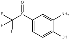 2-Amino-4-trifluoromethanesulfinyl-phenol Struktur