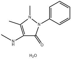 Noraminopyrine monohydrate Struktur