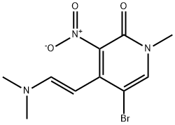 2(1H)-Pyridinone, 5-bromo-4-[(1E)-2-(dimethylamino)ethenyl]-1-methyl-3-nitro-