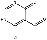 4-chloro-6-oxo-1H-pyrimidine-5-carbaldehyde Struktur