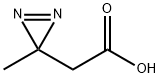 3H-Diazirine-3-acetic acid, 3-methyl- Struktur