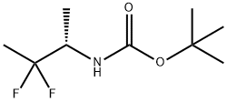 Carbamic acid, N-[(1S)-2,2-difluoro-1-methylpropyl]-, 1,1-dimethylethyl ester Struktur