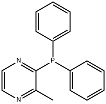 Pyrazine, 2-(diphenylphosphino)-3-methyl- Struktur