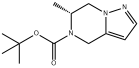 tert-Butyl (6R)-6-methyl-4H,5H,6H,7H-pyrazolo[1,5-a]pyrazine-5-carboxylate Struktur