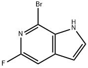 1H-Pyrrolo[2,3-c]pyridine, 7-bromo-5-fluoro- Struktur