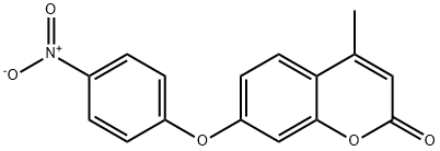 4-Methyl-7-(4-nitrophenoxy)-2H-chromen-2-one Struktur