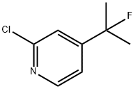 Pyridine, 2-chloro-4-(1-fluoro-1-methylethyl)- Struktur