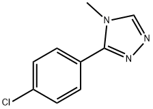 4H-1,2,4-Triazole, 3-(4-chlorophenyl)-4-methyl- Struktur