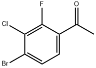 Ethanone, 1-(4-bromo-3-chloro-2-fluorophenyl)- Struktur