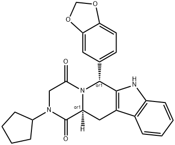 N-Desmethyl-N-cyclopentyl cis-ent-Tadalafil Struktur