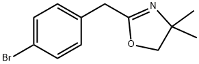 2-[(4-Bromophenyl)methyl]-4,5-dihydro-4,4-dimethyloxazole Struktur