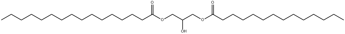 1-Myristoyl-3-Palmitoyl-rac-glycerol Struktur