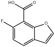 6-fluoro-1-benzofuran-7-carboxylic acid Struktur