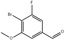 Benzaldehyde, 4-bromo-3-fluoro-5-methoxy- Struktur