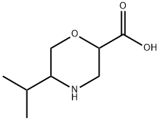 2-Morpholinecarboxylicacid,5-(1-methylethyl)- Structure