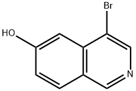 6-Isoquinolinol, 4-bromo- Struktur