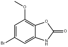 5-Bromo-7-methoxy-3H-benzooxazol-2-one Struktur