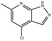 4-chloro-6-methyl-1(2)H-pyrazolo[3,4-b]pyridine Struktur