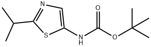 tert-butyl N-[2-(propan-2-yl)-1,3-thiazol-5-yl]carbamate Struktur