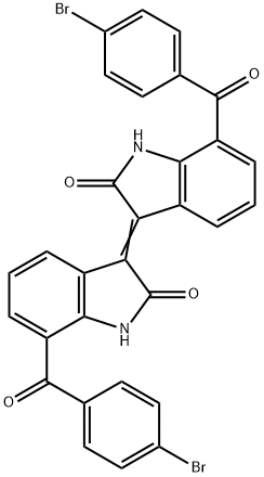 7,7a€-Bis(4-bromobenzoyl) Isoindigo Struktur