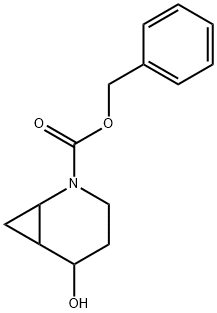 2-Azabicyclo[4.1.0]heptane-2-carboxylic acid, 5-hydroxy-, phenylmethyl ester Struktur