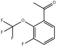 Ethanone, 1-[3-fluoro-2-(trifluoromethoxy)phenyl]- Struktur