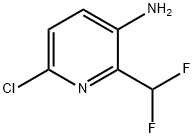 3-Pyridinamine, 6-chloro-2-(difluoromethyl)- Struktur