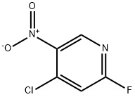 Pyridine, 4-chloro-2-fluoro-5-nitro- Struktur