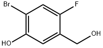 2-Bromo-4-fluoro-5-hydroxymethyl-phenol Struktur