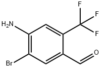 4-Amino-5-bromo-2-trifluoromethyl-benzaldehyde Struktur