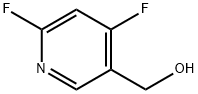 3-Pyridinemethanol, 4,6-difluoro- Struktur