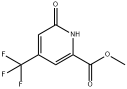 2-Pyridinecarboxylic acid, 1,6-dihydro-6-oxo-4-(trifluoromethyl)-, methyl ester Struktur