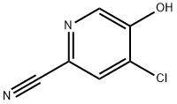 4-Chloro-5-hydroxy-pyridine-2-carbonitrile Struktur