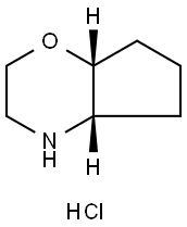 cis,rel-(4aR,7aS)-octahydrocyclopenta[b]morpholine hydrochloride Struktur