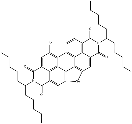 [1,12-b,c,d]selenophene-6-bromo-N,N'-Bis(1-pentylhexyl)-3,4:9,10-perylenbis(dicarboximid) Struktur