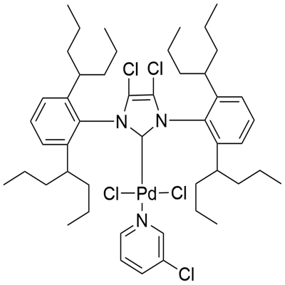 (SP-4-1)-[1,3-Bis[2,6-bis(1-propylbutyl)phenyl]-4,5-dichloro-1,3-dihydro-2H-imidazol-2-ylidene]dichloro(3-chloropyridine-κN)-Palladium